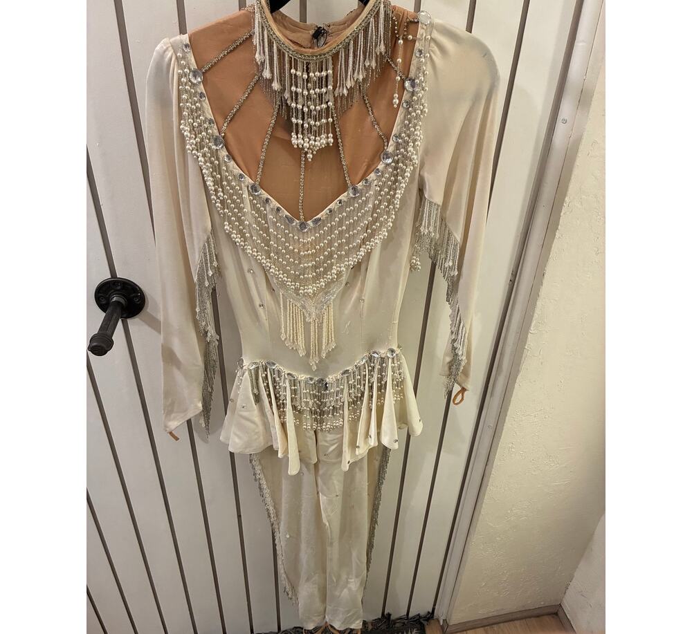 Vintage Custom Beaded/Fringe Jumpsuit